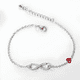 thumbnail image 2 of Pulsera infinito corazón baño oro empaque navidad valentín, 2 of 3