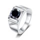 thumbnail image 1 of Moissanite Anillos de Boda para Hombre 2Uds Corte Redondo Color D VVS1 Azul/rojo/verde Anillos de Compromiso Diamond Rings Moissanite con Certificado, 1 of 9