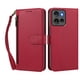 thumbnail image 1 of Funda Tipo Billetera para Motorola Moto Edge 50 5G con Soporte y Bolsillo con Cierre Rojo, 1 of 1