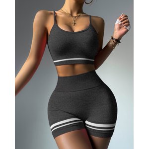 Flix Spa - Conjunto Fitness Mujer Short Push Up Corte V Y Peto Top