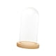 thumbnail image 1 of Cúpula De Cristal Transparente Cloche Casa De Muñecas Decoración Ornamento DIY Cúpula Transparente Cloche 12cmx18cmx14cm, 1 of 5