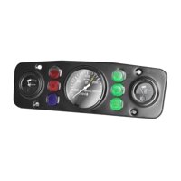 Magideal - Kit 3 En 1 De Panel De Instrumentos, Kit De Triple Calibre Automático, Tacómetro De 12V Para Coche, Medidor Automático Para Coche, Motocicleta, Coches