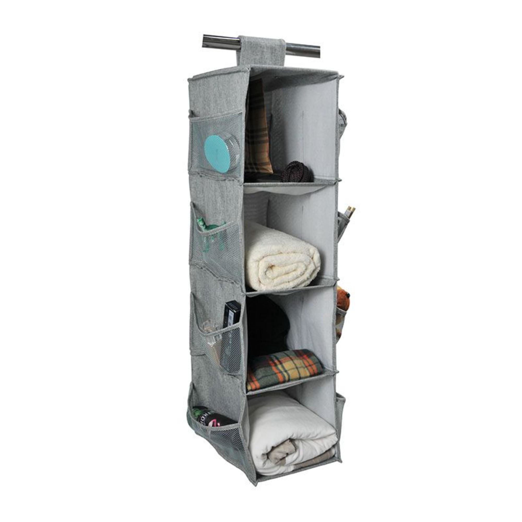 Organizador Colgante 4 Niveles Poliester Gris