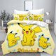 thumbnail image 1 of Cartoon 3D Printed Bedding Set Pikachu Pokemon Duvet Cover Pillowcases for Girl Boy Gifts Bed Sheets, 1 of 5