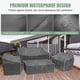 thumbnail image 3 of Fundas para Muebles de Patio Gasadar 4 Piezas Impermeables Gris, 3 of 7