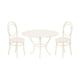 thumbnail image 2 of Juego De 3 Sillas Y Mesa De Café En Miniatura Para Casa De Muñecas, Escala 1/12, Para Accesorios Fotográficos De Casa De Muñecas, Color Blanco, 2 of 5