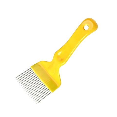 Magideal - Horquillas Para Desopercular Miel De Abeja, Panal De Miel, Agarre Cómodo, Prácticas, Resistentes A La Oxidación. Amarillo