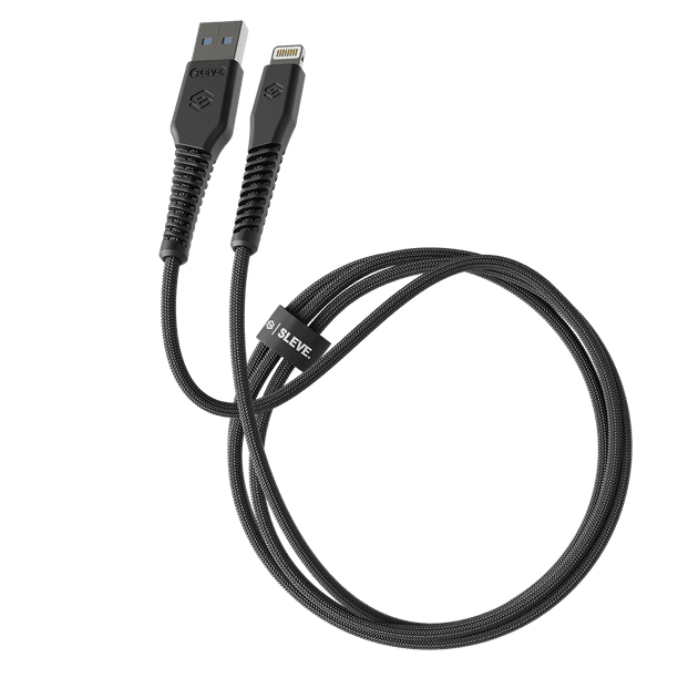 Cable Cargador Sleve Line X Usb A Lightning Black