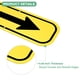 thumbnail image 2 of Uxcell Paquete de 2 Señales de Flecha Negras, 9.84 x 3.54 Señal de Flecha Unidireccional Reflectante de Aluminio para Decoraciones de Jardín al Aire Libre, Señal de Calle [Amarillo/Negro], 2 of 7