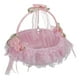 thumbnail image 4 of Cesta de Boda Accesorio para Flores Cesta para Niña Cesta Tradicional de Poliéster con Lazo Romántico para Flores Adecuada para Ceremonias Celebracion Rosado, 4 of 5