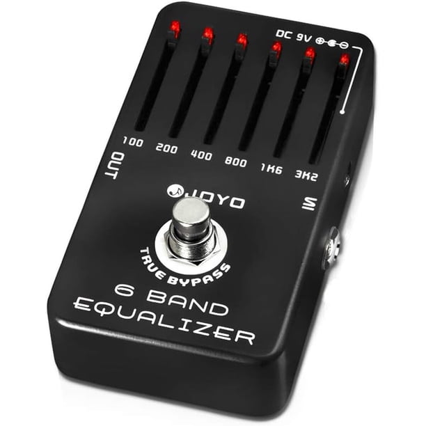JOYO Pedal de ecualización de 6 bandas para guitarra, ecualizador gráfico de 18 dB