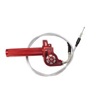 Magideal - Accesorios De Motocicleta De Empuñadura De , Universal De Aleación De Aluminio Apto Para Motocicleta, , Piezas De , Rojo