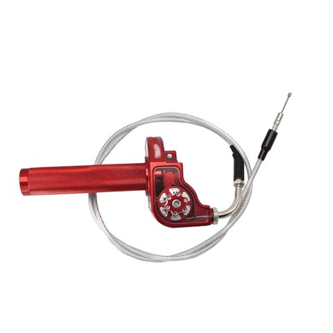 Magideal - Accesorios De Motocicleta De Empuñadura De , Universal De Aleación De Aluminio Apto Para Motocicleta, , Piezas De , Rojo