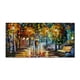 thumbnail image 2 of 1pc HD Printed Wall Painting, Lover Couple Picture, Modern Abstract Landscape, Walking Down The Street, Knife Oil Painting Print On Canvas, Living Room Decor, Poster Wall Art, Gift, Frameless, 2 of 4