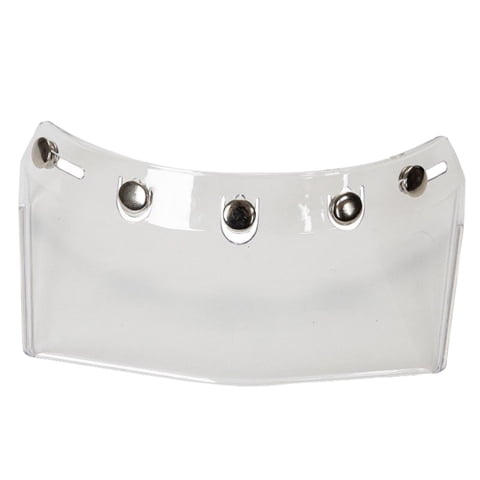 Ioensy - Casco De Motocicleta Visor Peak 5-Snap Cara Abierta Piezas De Repuesto Reemplaza Transparente