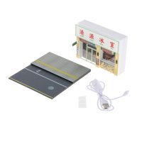 Magideal - Escena De Exhibición De Coches A Escala 1/64, Escenografía Para Coches A Escala, Fondo Con Adornos Iluminados Para Colección De Escritorio, Regalo De Casa De Hielo