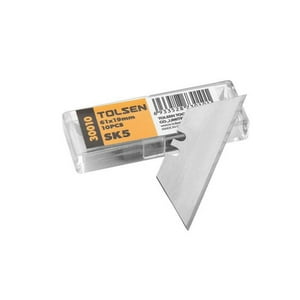 Tolsen - Repuesto Cuchillo Cartonero Retractil 61X19Mm 10Un.