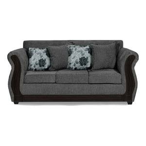 Adonis Leudh - Sofá 3 Personas Caburgua Chenille Gris Medio