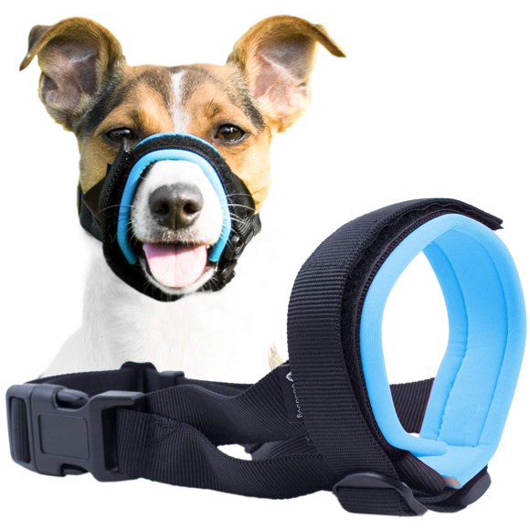 Muzzle Guard GoodBoy Gentle para perros, color gris, talla L