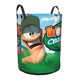 thumbnail image 2 of Loco por el Golf Cesta de lavandería de gran capacidad redonda con asa, bolsa para ropa sucia plegable, almacenamiento para dormitorio, baño y lavadero 44x35 cm, 2 of 6