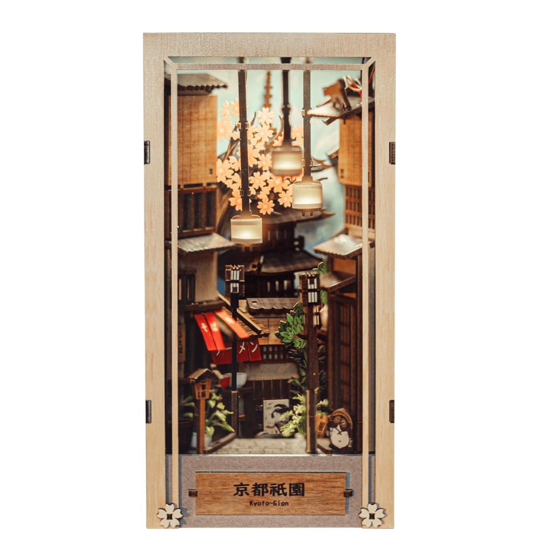 Kit De Manualidades Anavrin Kyoto Gion Book Nook 3d De Madera