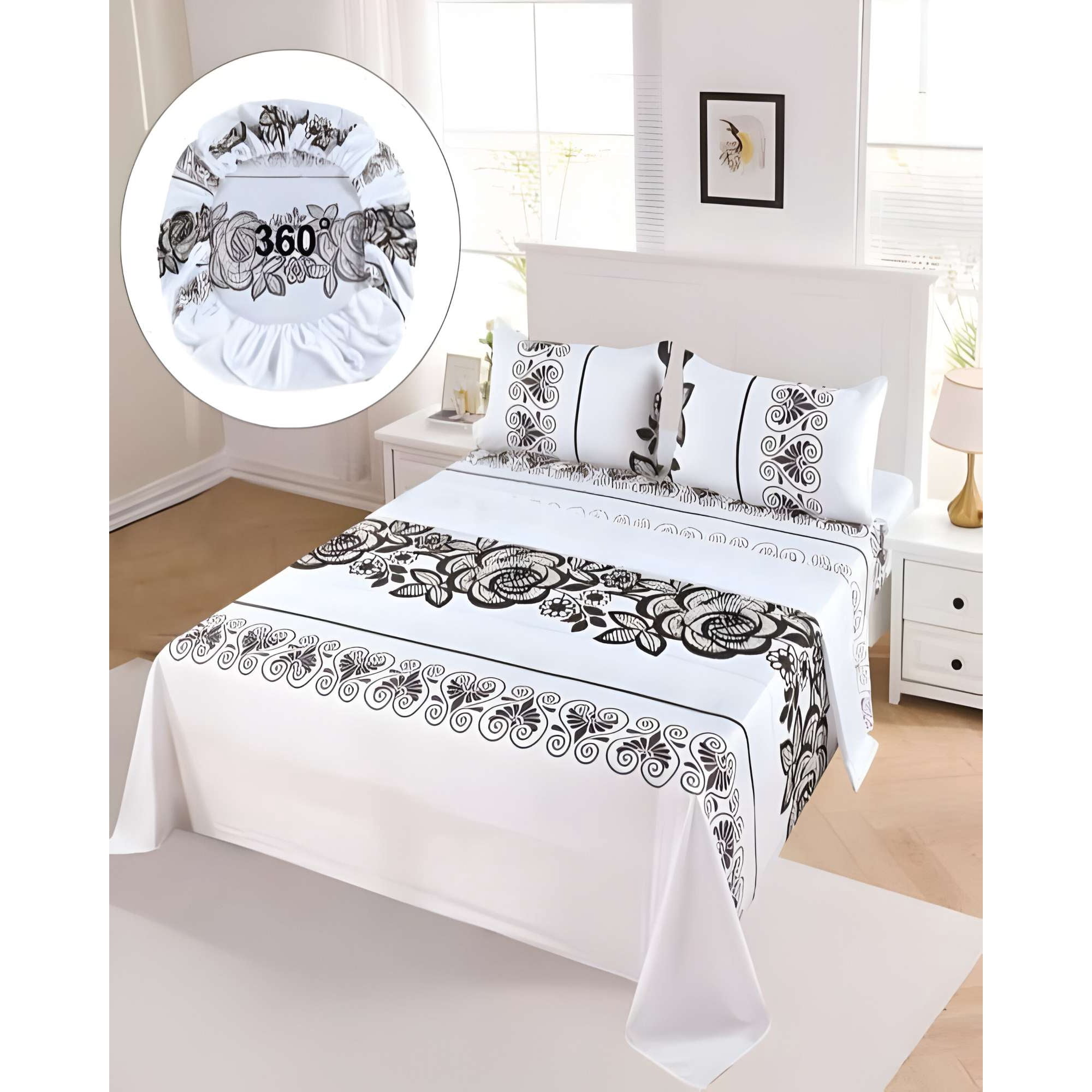 Genérico - Sabanas De Verano Super King Blanco