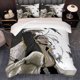 thumbnail image 1 of 3pcs Luxury Bedding Set with Kendo Theme Print Korean Style Ins Pattern, 1 of 5