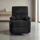 thumbnail image 2 of Sofá Bergère Individual Reclinable Tapizado Pana Negro, 2 of 3