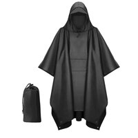 Xusx111 - Poncho De Lluvia Para Adultos Con Capucha, Ponchos Para Adultos Para Acampar, Senderismo, Viajes, Al Aire Libre, Con Capucha Ponchos Para Equipo De Acampamiento De Uso Múltiple