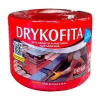 Dryko Impermeabilizantes - Cinta Tapagoteras Adhesiva 10 Cm X 10 Mt- Aluminizada