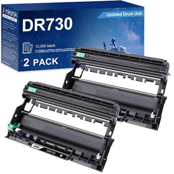 Unidad de batería Ankink DR730 compatible con Brother DR-730 (paquete de 2)