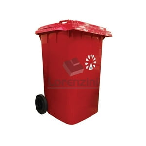 Lorenzini - Basurero 360 Lts Rojo