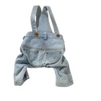Ioensy - Dog Denim Overes De Fiesta Ropa De Fiesta Ropa Para Perros Pequeños Pantalones De Jeans Para Mascotas S