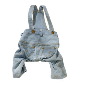Ioensy - Dog Denim Overes De Fiesta Ropa De Fiesta Ropa Para Perros Pequeños Pantalones De Jeans Para Mascotas S