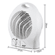 thumbnail image 3 of Ventilador Calefactor Eléctrico RAF R.1180 | Potencia 2000W | Termostato Ajustable | Cobertura hasta 15 m² | Protección contra Sobrecalentamiento PTC | Diseño Compacto y Silencioso, 3 of 7