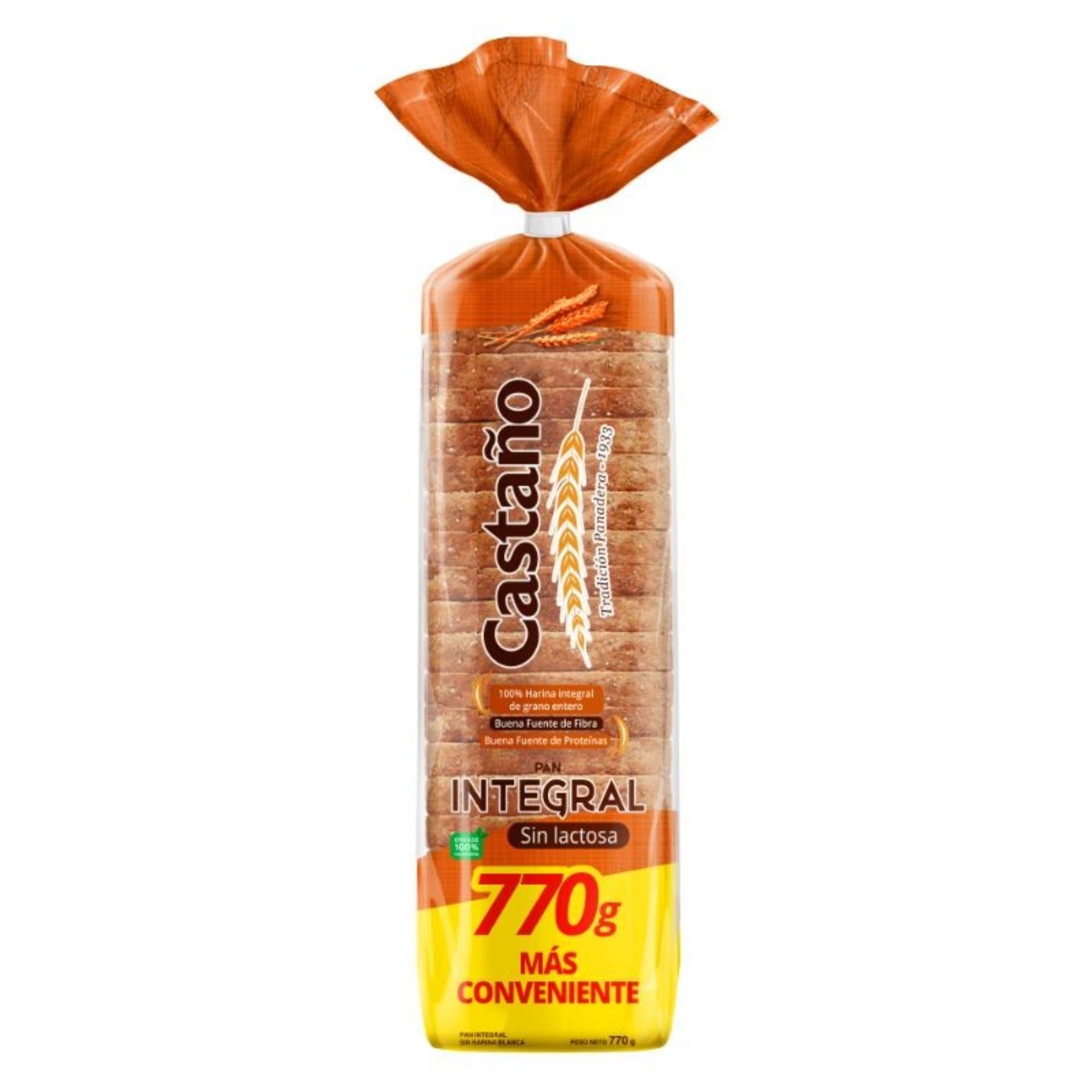 Pan De Molde Integral Xl 770 g Castaño