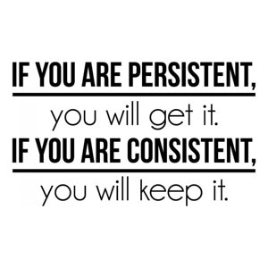 Rienda Libre Graphics - Decomural Be Consistent Inspirational Ws-43015
