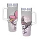 thumbnail image 4 of My Melody Vaso aislado de acero inoxidable con asa, diseño temático, regalo para familia, amigos y fans; incluye pajita y encaja en el portavasos estándar, 40 oz, 4 of 6