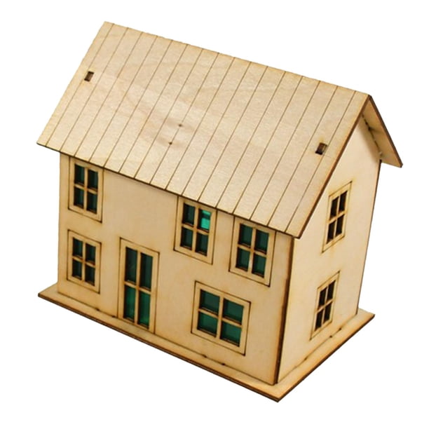 Casa en miniatura a escala 1:64 1:60, colección única, accesorios, modelo de construcción terminado para regalo navideño, mesa de arena para adultos y Estilo D