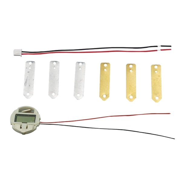 DIY fruta batería patata experimentos de electricidad juguetes con láminas de cobre, hojas de zinc batería de fruta kits de experimentos científicos p Reloj digital