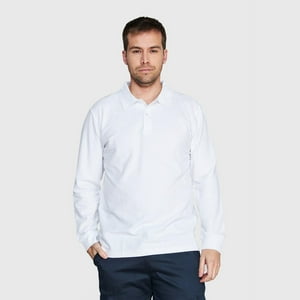 Jayson - Polera Pique Hombre 80/20 M/L Blanco Xl