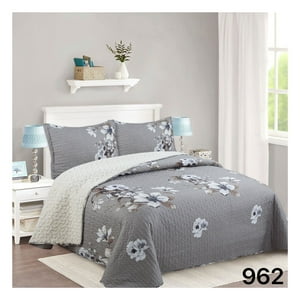 Genérico - Cubrecama Sherpa 2 Plazas - Catrina Rosas M962