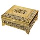 thumbnail image 2 of Caja De Baratija Con Grabado Floral Cofre Organizador Del Tesoro Recuerdo Dorado, 2 of 4