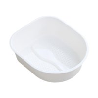 Magideal - Bañera Para Pies, Bañera Para Remojar Los Pies, Bañera De Masaje Portátil, Cómoda Bañera Para Pies, Cubo De Masaje Para Mujeres, Para Lavarse Los Pies Blanco