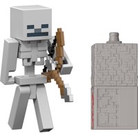 Figura De Acción Esqueleto De Minecraft Mattel 8 Cm Coleccionable