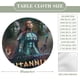 thumbnail image 2 of Britannia-theme Fitted Round Tablecloths Elastic Edged Table Covers Waterproof Table Cloth for Kitchen Holiday Party Tables Decor 120cm, 2 of 6