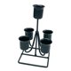 thumbnail image 5 of Portavelas Cónico Candelabro Decorativo Para Sala De Estar Fiesta Boda Negro, 5 of 5