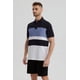 thumbnail image 2 of Polera Hombre Franjas Horizontales Celeste, 2 of 4