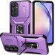 thumbnail image 1 of Funda Armada para Samsung Galaxy A55 5G con Tapa Deslizante y Soporte Magnético Giratorio Morado, 1 of 5