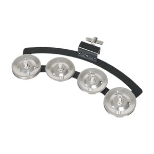 Bothyi - Platillo Hi Hat Pandereta Caja Montable Pandereta Para Conjunto Ktv Concierto Argent